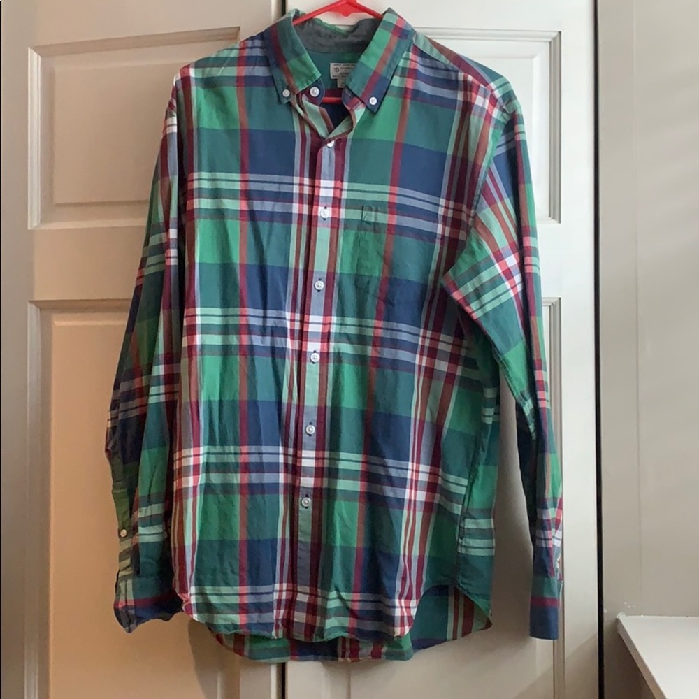 Men’s J. Crew plaid Casual Button Down